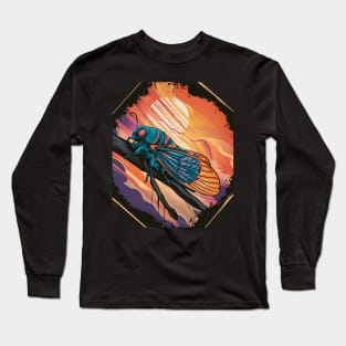 Multicolor cicada Long Sleeve T-Shirt